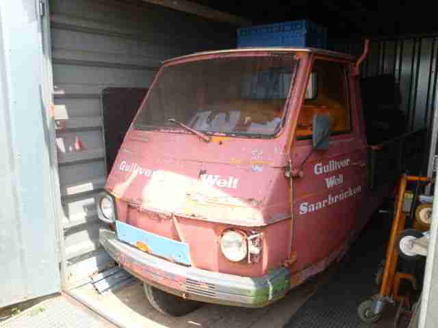 1 von 4 Piaggio Kipper Ape 250ccm, gebraucht Motor läuft 1St oder evt alle 3