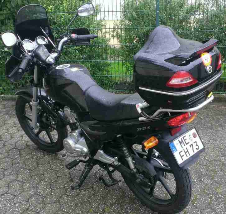 125er Motorad Chopper SYM XS125-K schwarz