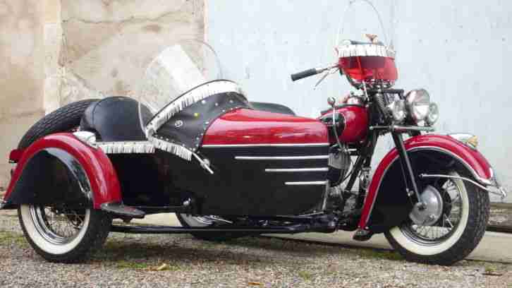 1947 Indian 1200 Chief side car