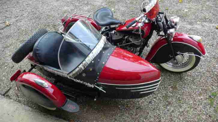 1947 Indian 1200 Chief side car
