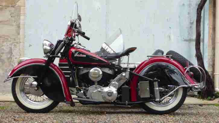 1947 Indian 1200 Chief side car