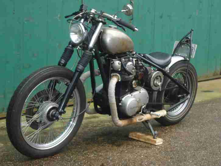 1951 Triumph Starrahmen Bobber Umbau mit eingetragenem Yamaha XS 650 Motor Starr