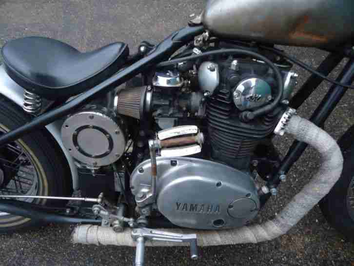 1951 Triumph Starrahmen Bobber Umbau mit eingetragenem Yamaha XS 650 Motor Starr