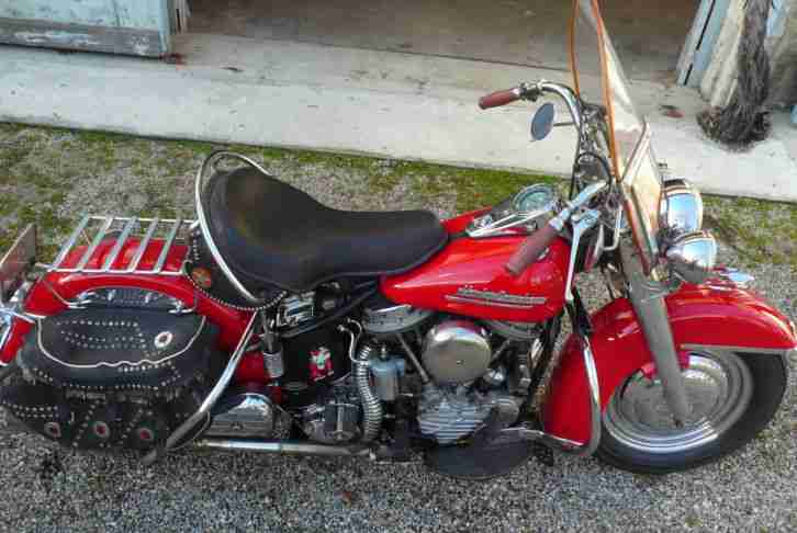 1952 Harley Panhead Hydra Glide full Bucco dressed