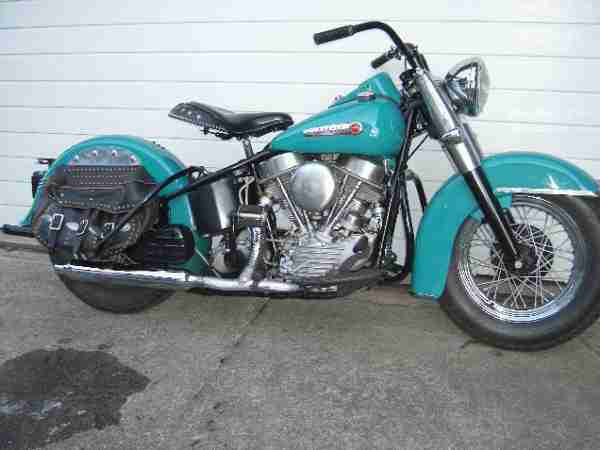 1952 "Hydra Glide" PANHEAD 1200cc Harley Davidson Starrrahmen "basket case"