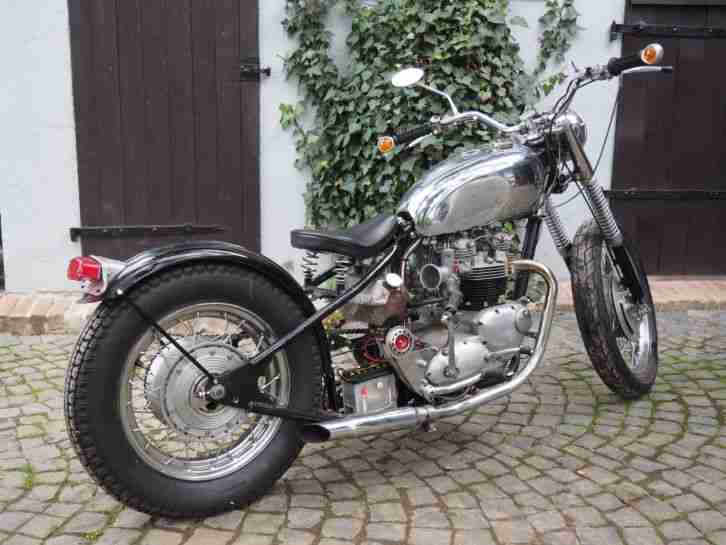 1970 Triumph 750 Kubik Bobber Projekt Starrrahmen mit Ersatzteile