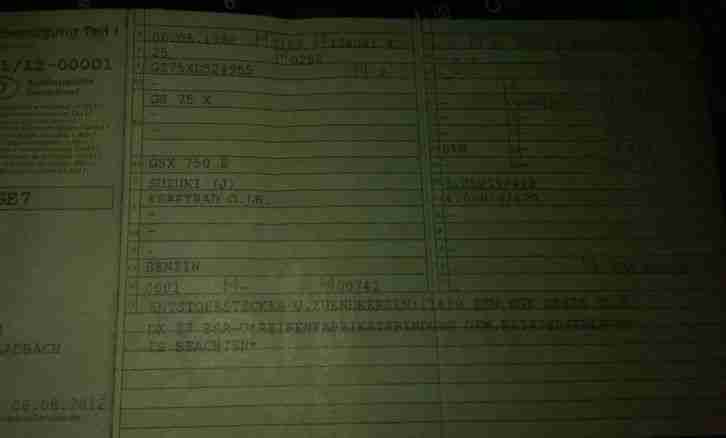 2 Motorrad SUSUKI GS 75 X . 750 m³ & 1100 m³