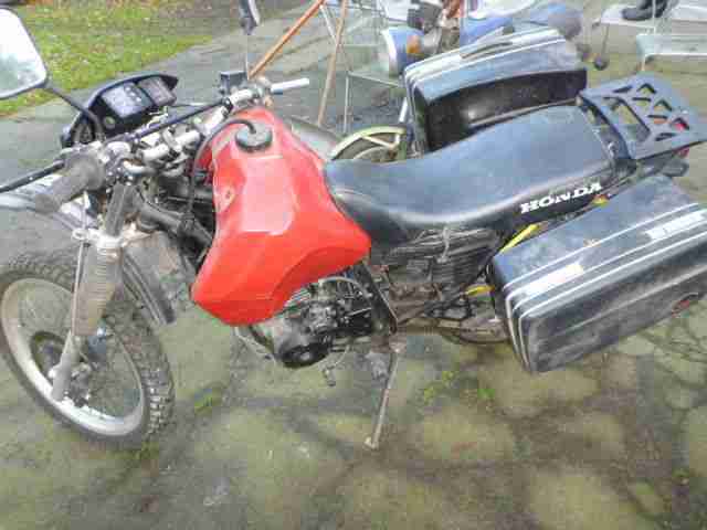 2 X Honda XL600 PD03/4 Bj.87 /83 Laser Auspuff PETank Koffer komplett o. einzeln