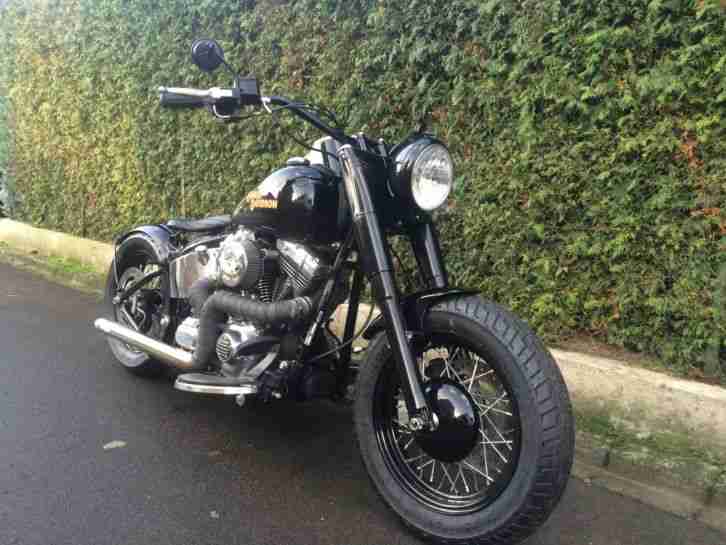 2012 Harley - Davidson FLSTCI Softail Bobber Heritage Schwarze Perle