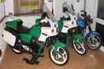 3x Motorrad MZ 500 R Rotax 2x Polizei 1x Fun