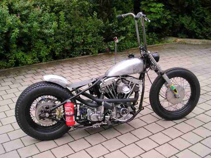 48er Harley Custom Bobber im Hot Rod Style