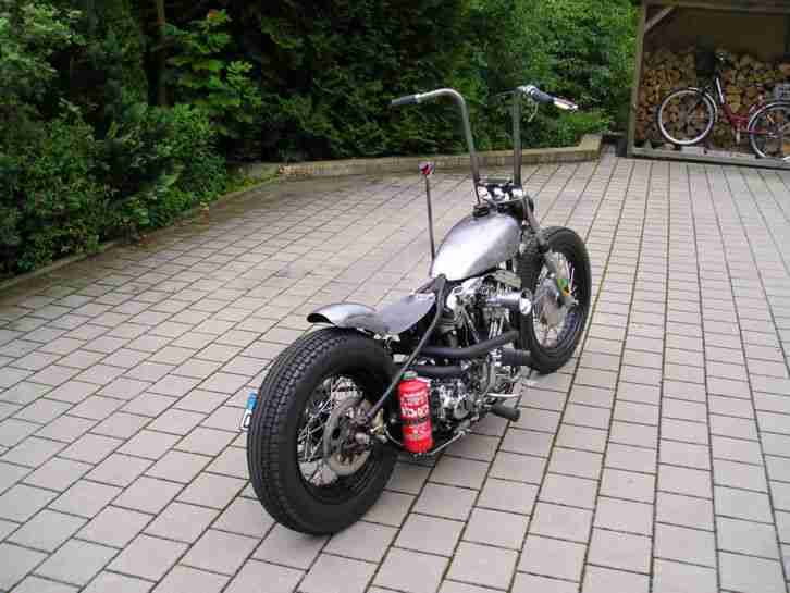 48er Harley Custom Bobber im Hot Rod Style