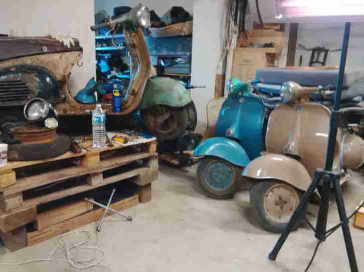 6x Vjatka VP150 150 Wiatka Wjatka ( Vespa nachbau ) VP + LOTS of Parts