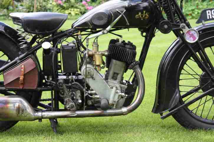 AJS R9 500cc sv von 1930 mit Danische und hollandische kfz brief