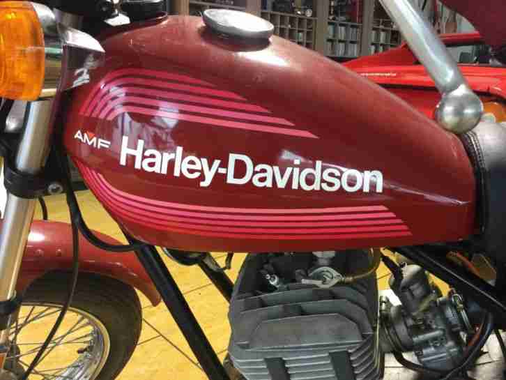 AMF 250 ccm. Aermacci Harley Davidson Oldtimer Rarität nur 3334 Meilen