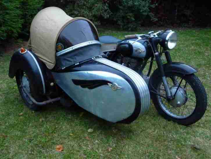 AWO 425 SPORT 1959 mit Stoye 2 SIMSON SUHL AWTOWELO DDR