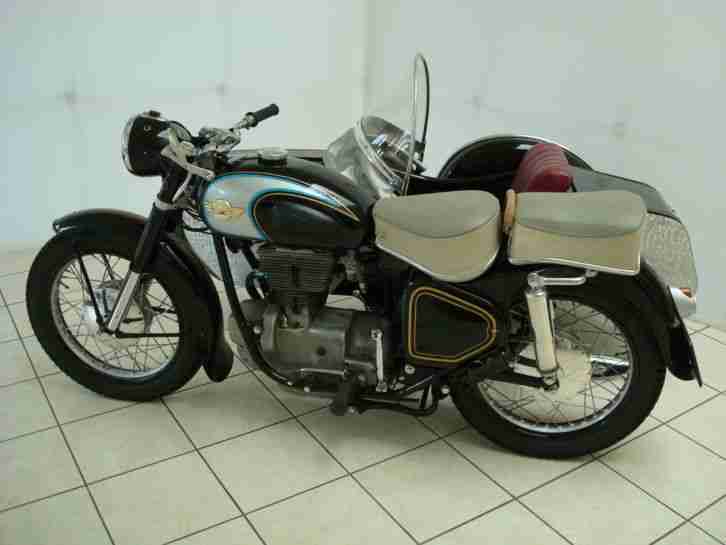 AWO Sport Simson 425 S Beiwagen Seitenwagen Stoye Oldtimer Motorrad DDR Gespann