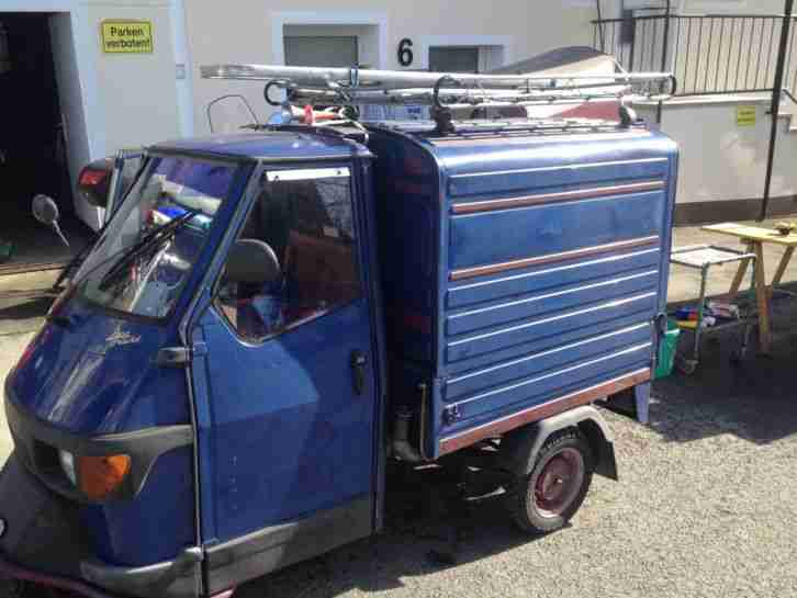 Ape 50 BJ 2005, 2018 zugelassen, fährt, Heizung, Radio, AHK, + viel Zubehör