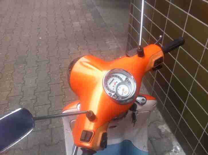 Aprilia Habana Mojito 50 Orange/apricot Inkl Helmcase Guter Zustand