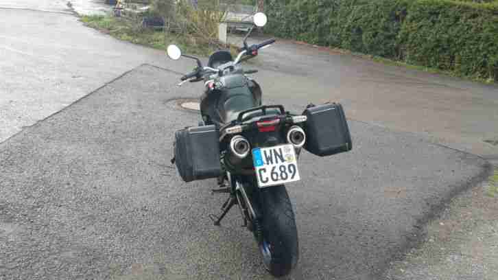 Aprilia Pegaso Strada 650 mit Seitentaschen TÜV NEU 48 PS 35 KW Motorrad A2