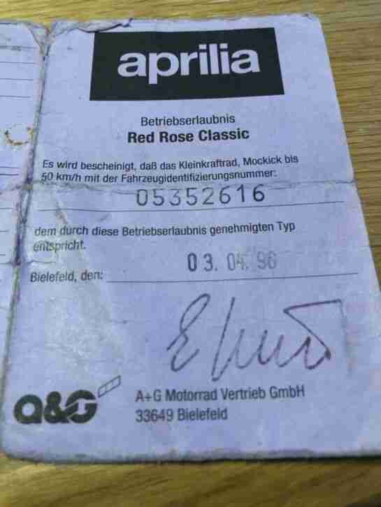 Aprilia Red Rose