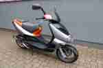 Aprillia SR50 silber schwarz matt orange