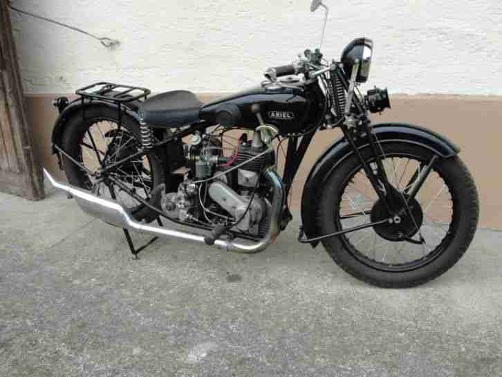 Ariel 550 cc 1929 läuft mit deutschen Papieren und Sunbeam 500cc OHV 1936 Paket