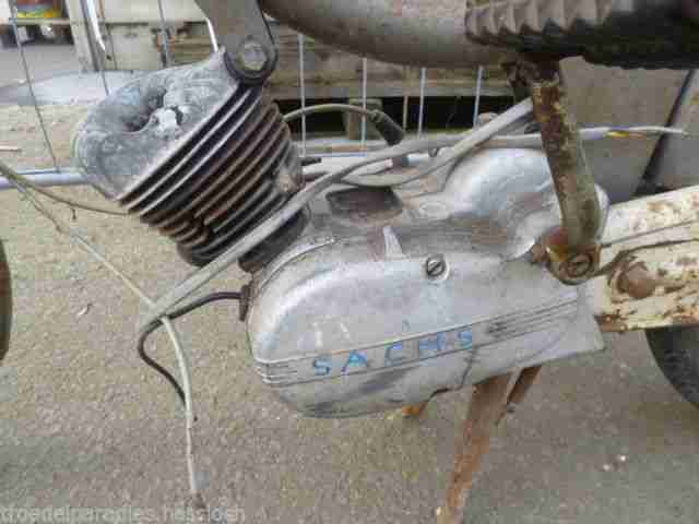 Aus einem Scheunenfund:altes Hercules 222TS Supermatic Moped Bj.1967-Oldtimer