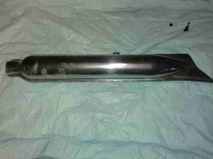 Auspufftopf links für BMW R71 / M72 verchromt