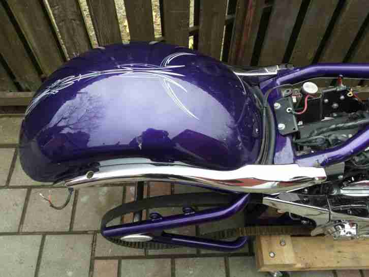 BIG DOG K9 PROJEKT RAHMEN 300er Softtale mit S&S 117 motor, getriebe, vergaser