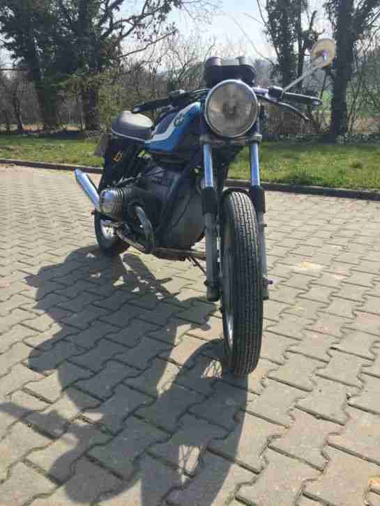 BMW 2V R60/6 Bj.73 mit R75/5 Motor+Getriebe Cafe Racer Custom Oldtimer Motorrad