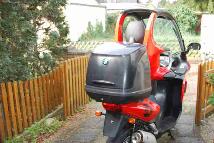 BMW C1 125ccm in rot, Topcase, Rücksitz, ABS, Fußrasten, 11KW