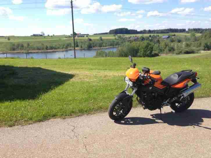 BMW F800R Motorrad 87PS Bj 2009 TÜV 07.2017 Navihalter orange Drossel A2 Topcase