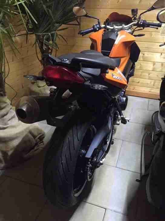 BMW F800R Motorrad 87PS Bj 2009 TÜV 07.2017 Navihalter orange Drossel A2 Topcase