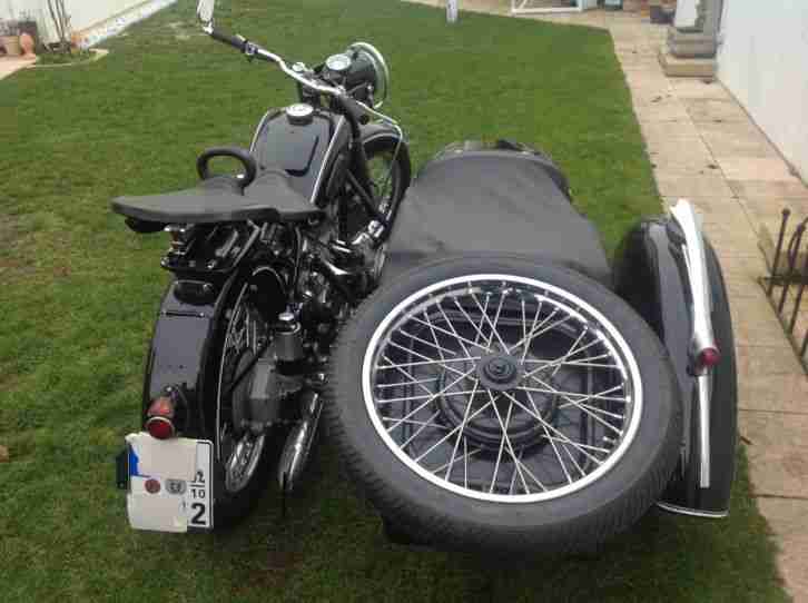 BMW R51/3 NUMMERGLEICH MOTOR UND FAHRGESTELL MIT STEIB TR 500