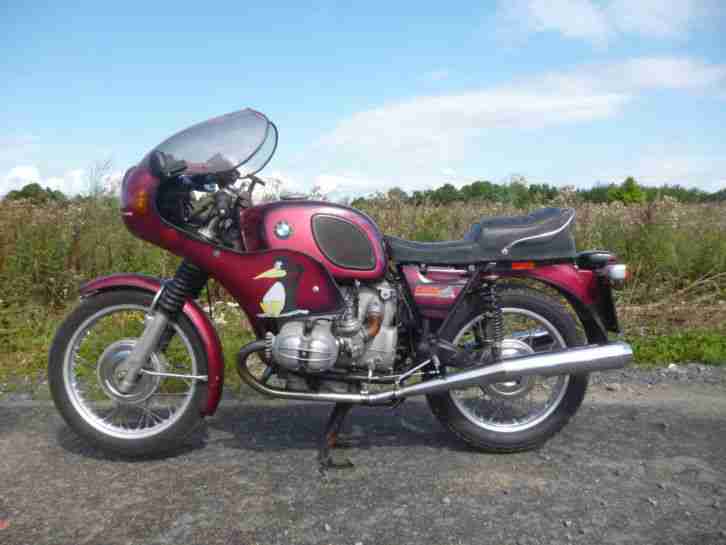 BMW R75/5 mit Knoscher Verkleidung und Rastenanlage