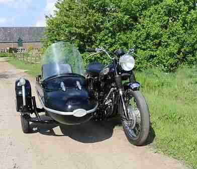 BSA 441 Victor Special mit seitenwagen mit hollandische kfz brief