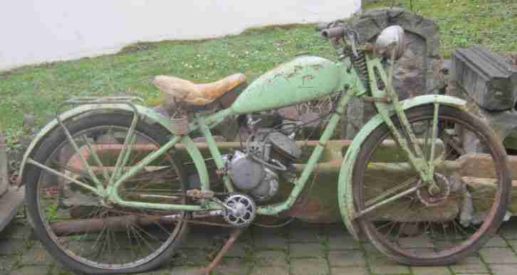 BSW Modell 100, Fichtel und Sachs 98 ccm, 30iger Jahre, Scheunenfund für Bastler
