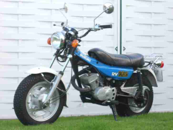 Beachbike Suzuki RV 125 Scambler aus 1977 in blau zuverlässig und topfit