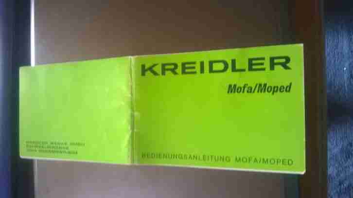 Bedienungsanleitung Kreidler Mofa