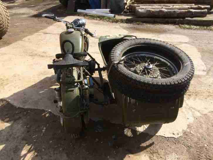 Beiwagenkrad Kopie BMW R71 Chang Jiang 750, Bastlerfahrzeug, Deko, Cross