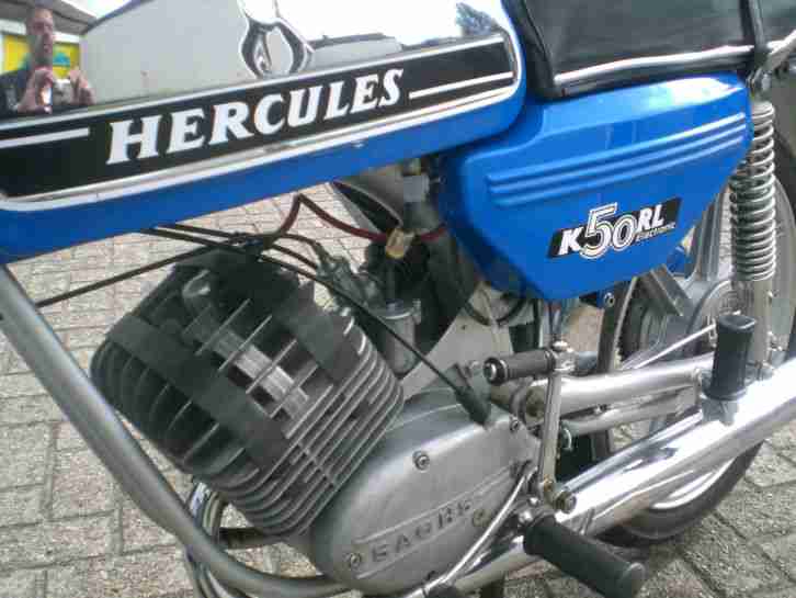 Blaue Hercules K50 RL Baujahr 1976 restauriert mit diversen Neuteilen