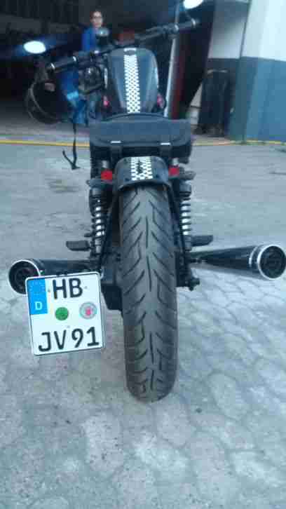 Bobber-Ratbike-Bradstyle-Oldschool-no Harley-Custom-Hammerteil TÜV nagelneu