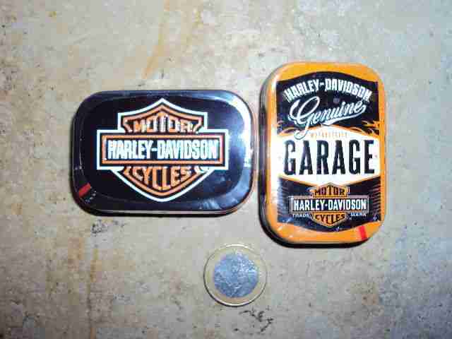 Bonbondose Pillendose Motiv Harley Davidson neu mit Inhalt