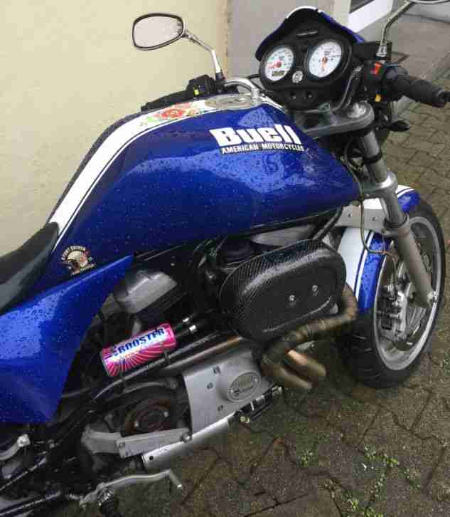 Buell M2 2001` Blue/White Racing Stripe nur 12080 Km. // auch tausch möglich