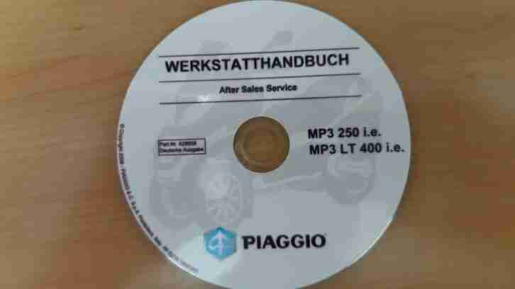 CD Werksatthandbuch MP3 250 400i.e.