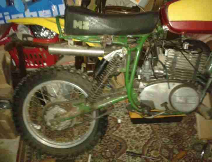 CZ 513 Motocross mit MZ TS 250 Motor ähnlich MZ GS GE 250 Oldi-Enduro