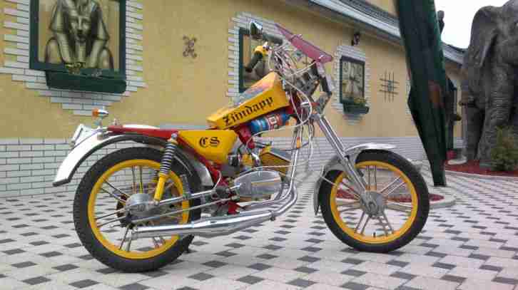 Chopper Zündapp CS 25 Mofa mit 70ccm