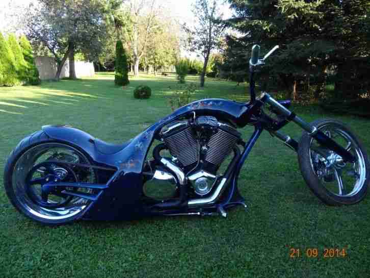 Custom Chopper with Harley Frame and Victory