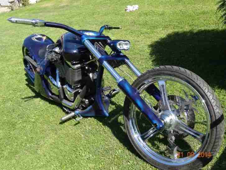 Custom Chopper with Harley Frame and Victory Engine
